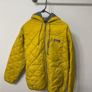 Patagonia Men’s Mustard Quilted Puffer Jacket